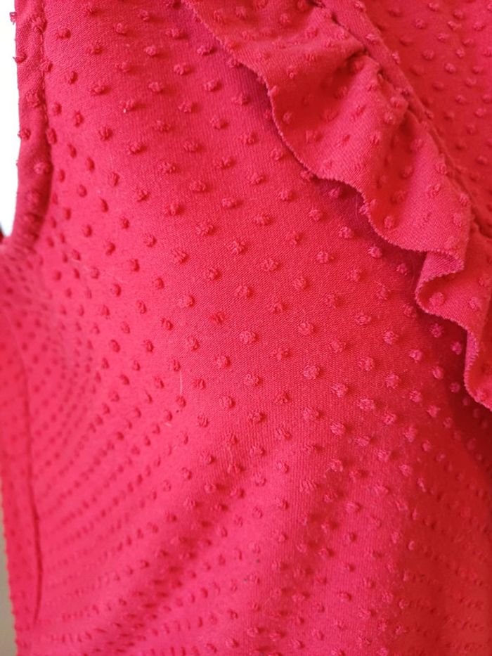 Blouse rouge sans manches Kiabi taille L 40 - photo numéro 4