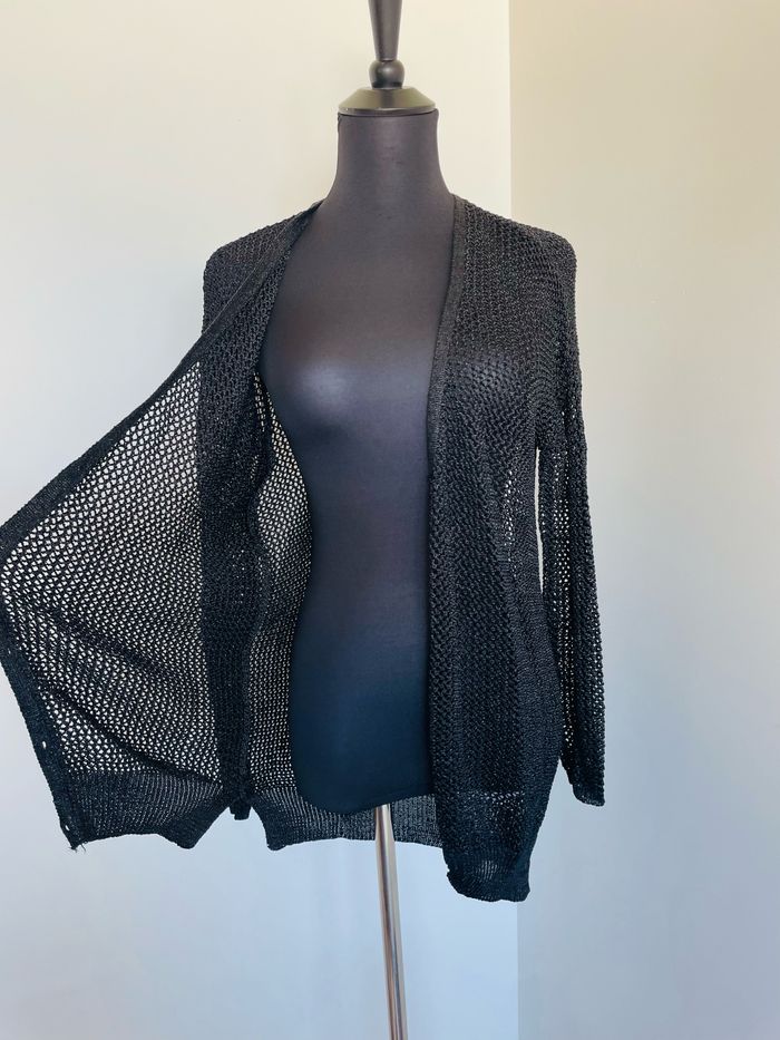 🌸 Sublime Gilet noir en maille 🌸 Neuf. Jennyfer.Taille 38. - photo numéro 2