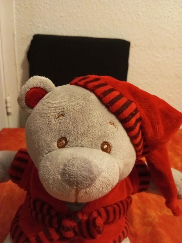 Ours gros avec peignoir et bonnet, Pluche Party - photo numéro 2