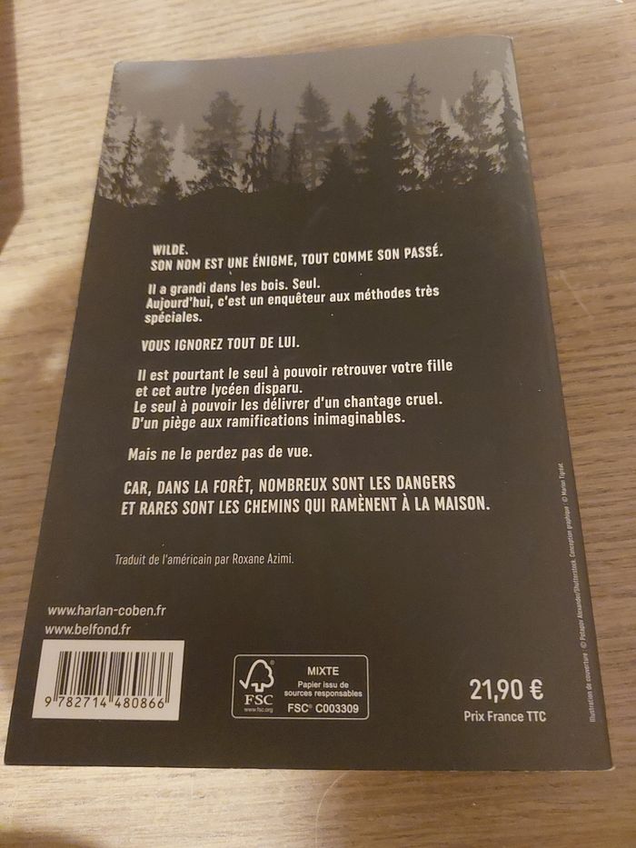 Livre de harlan coben l'inconnu de la forêt - photo numéro 2
