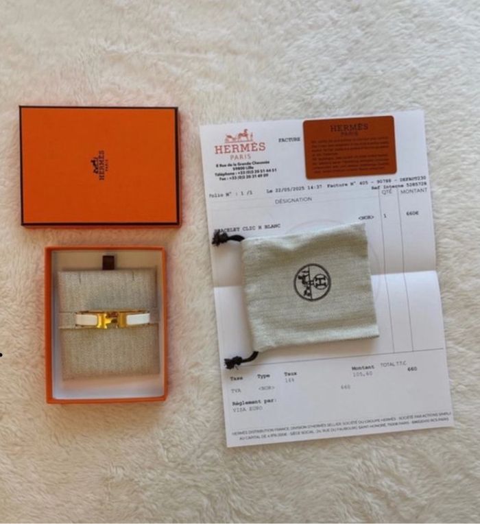 Bracelet hermès blanc - photo numéro 7
