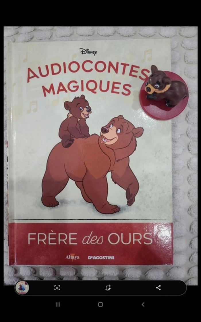 44ēme audioconte magique collection altaya deagostini livre et figurine disney audio compte