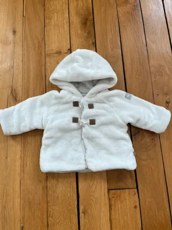 Manteau fourrure blanc Obaibi