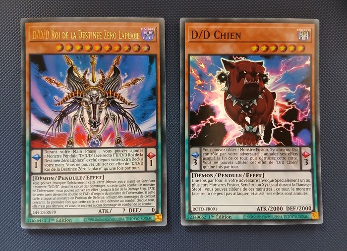 Yu-Gi-Oh ! Lot cartes D/D/D - Le Désastre des Dimensions (DOOD) 1ère édition FR - photo numéro 2