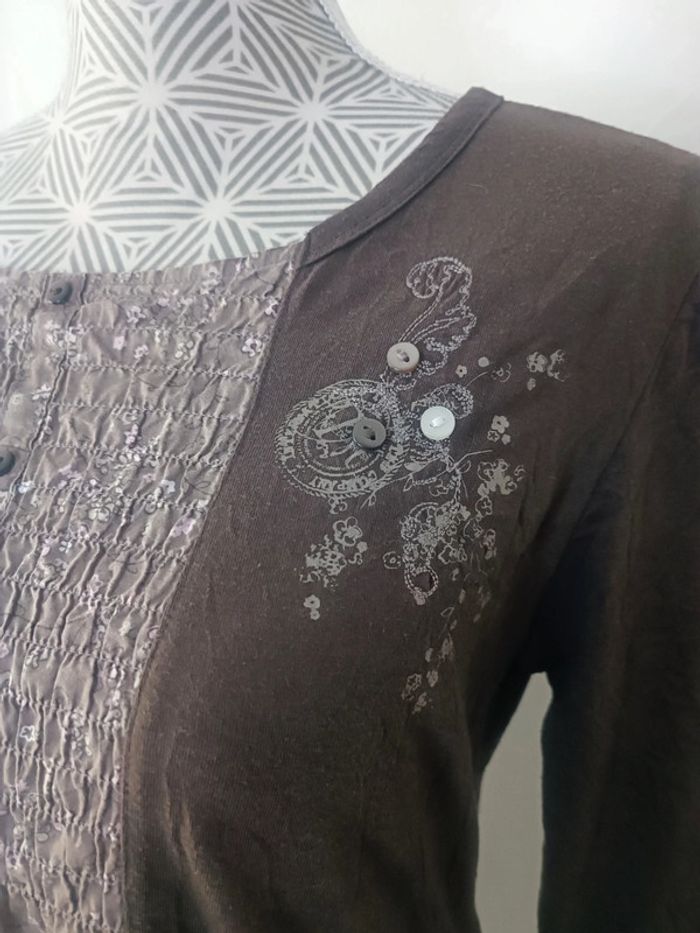 🌸 Blouse Terre de Marins taille M - photo numéro 3