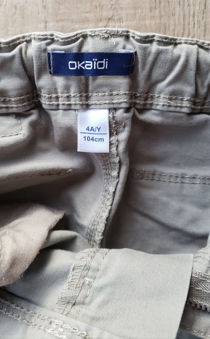 Jupe Okaïdi kaki 4 ans - photo numéro 3