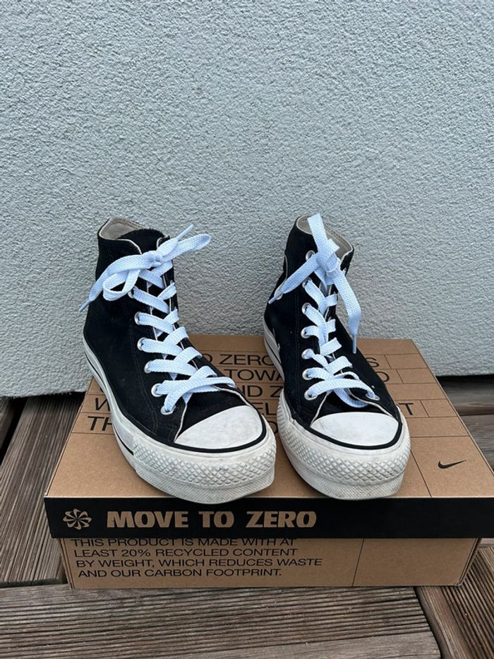 converse noir et blanc femme 38