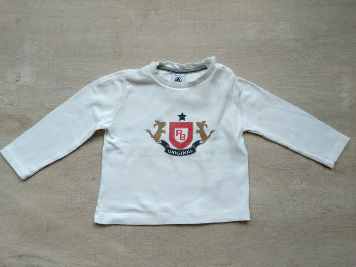 Maillot longues manches, petit bateau, taille 18 mois