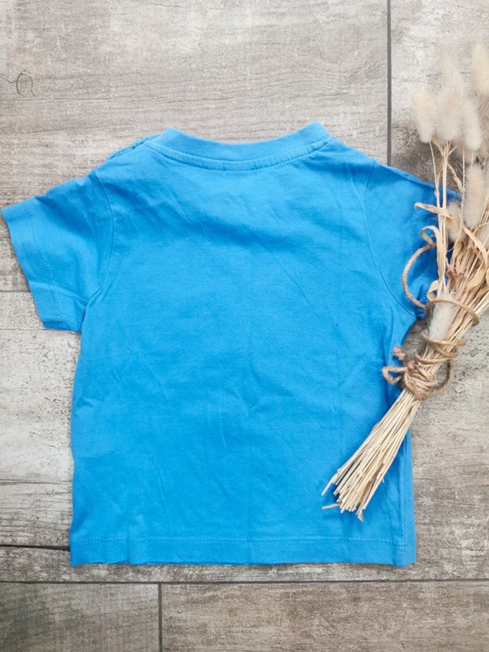 🌺Teeshirt Superman Superbaby 9mois bleu rouge jaune - photo numéro 4