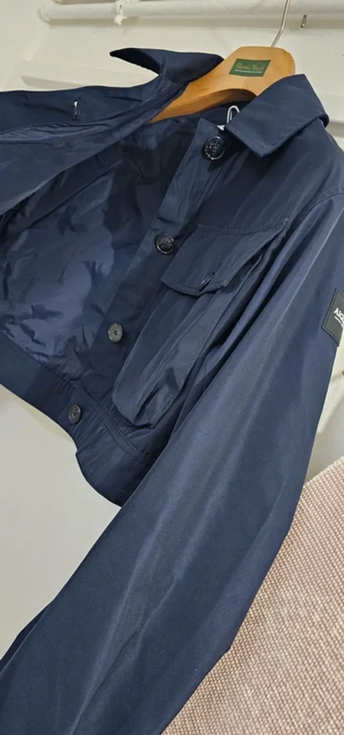 Bomber Court Imper Parka Trench Déperlant Aigle Taille 36 - photo numéro 3