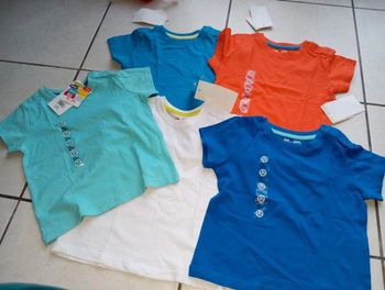 Tee-shirts DPAM taille 12 mois