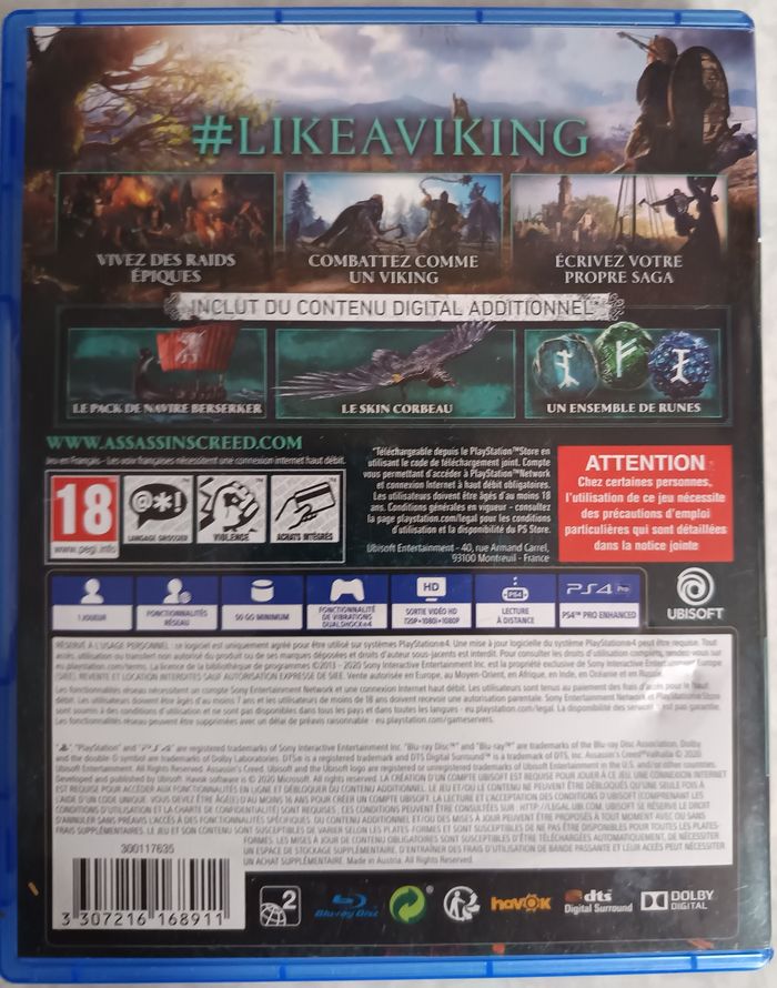 JEU ASSASSINS CREED VALHALLA EDITION DRAKKAR JEU CONSOLE UBISOFT CONSOLE PS4 - photo numéro 2