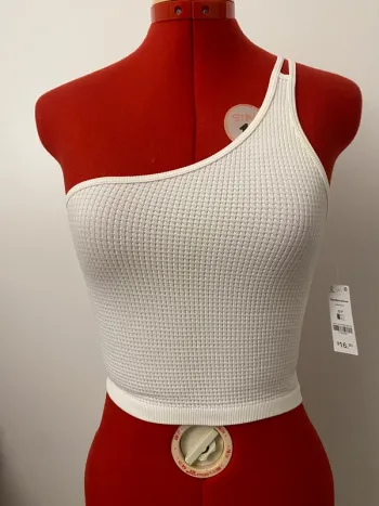 Top one shoulder blanc Ardene