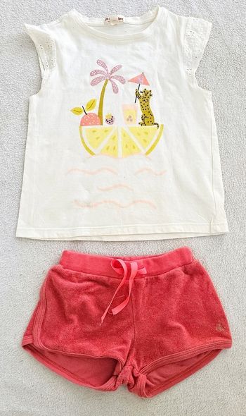 Ensemble  dpam / petit bateau  4 ans
