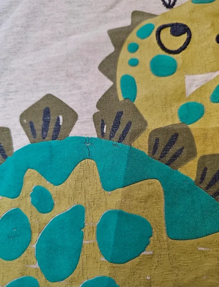 Combishort motif dino dpam taille 24 mois - photo numéro 2