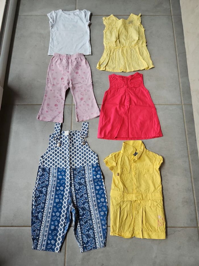 Lot vêtements été fille 1 ans - photo numéro 2
