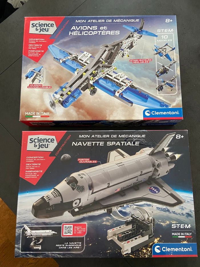 Mon atelier de mécanique navette spatiale et avions/helicoptères