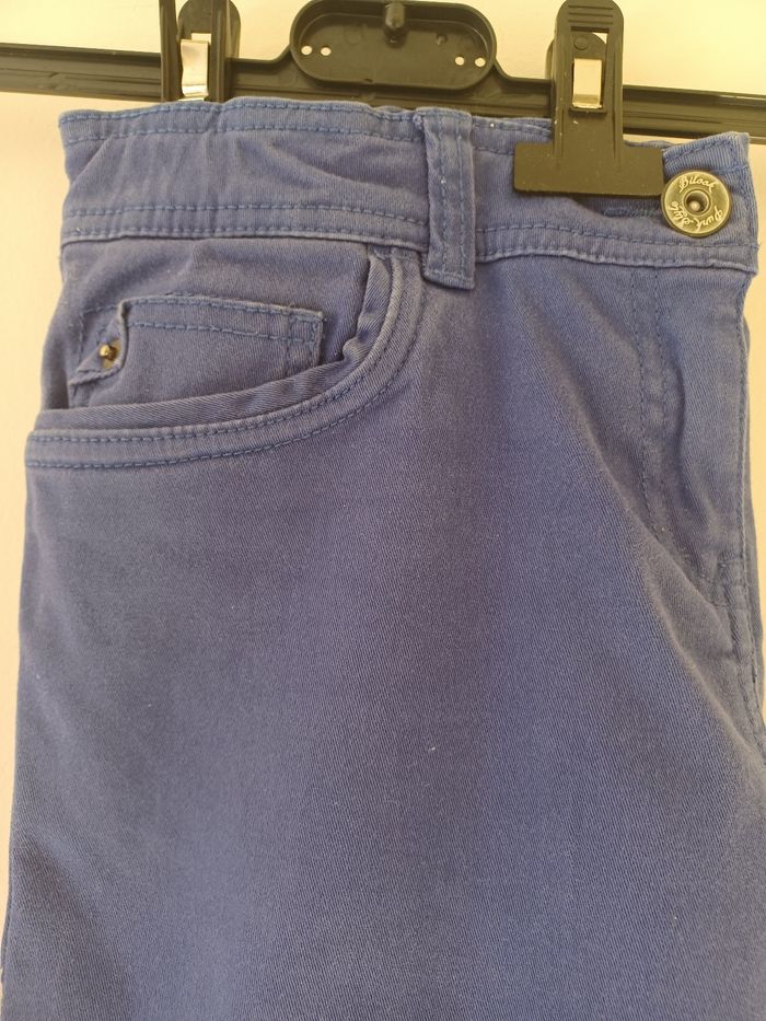 Jeans couleur bleu dur fille bilook 14 ans - photo numéro 6