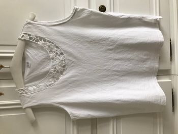 Débardeur blanc en coton