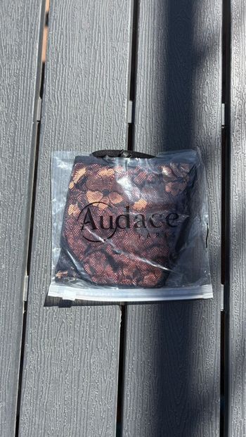 Tanga Audace noir et marron taille L femme