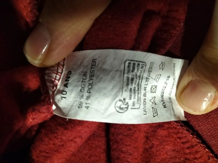 Sweat bordeaux manches longues 10ans Harry Potter - photo numéro 8