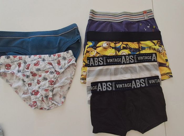 Lot de culottes/boxers 6 ans