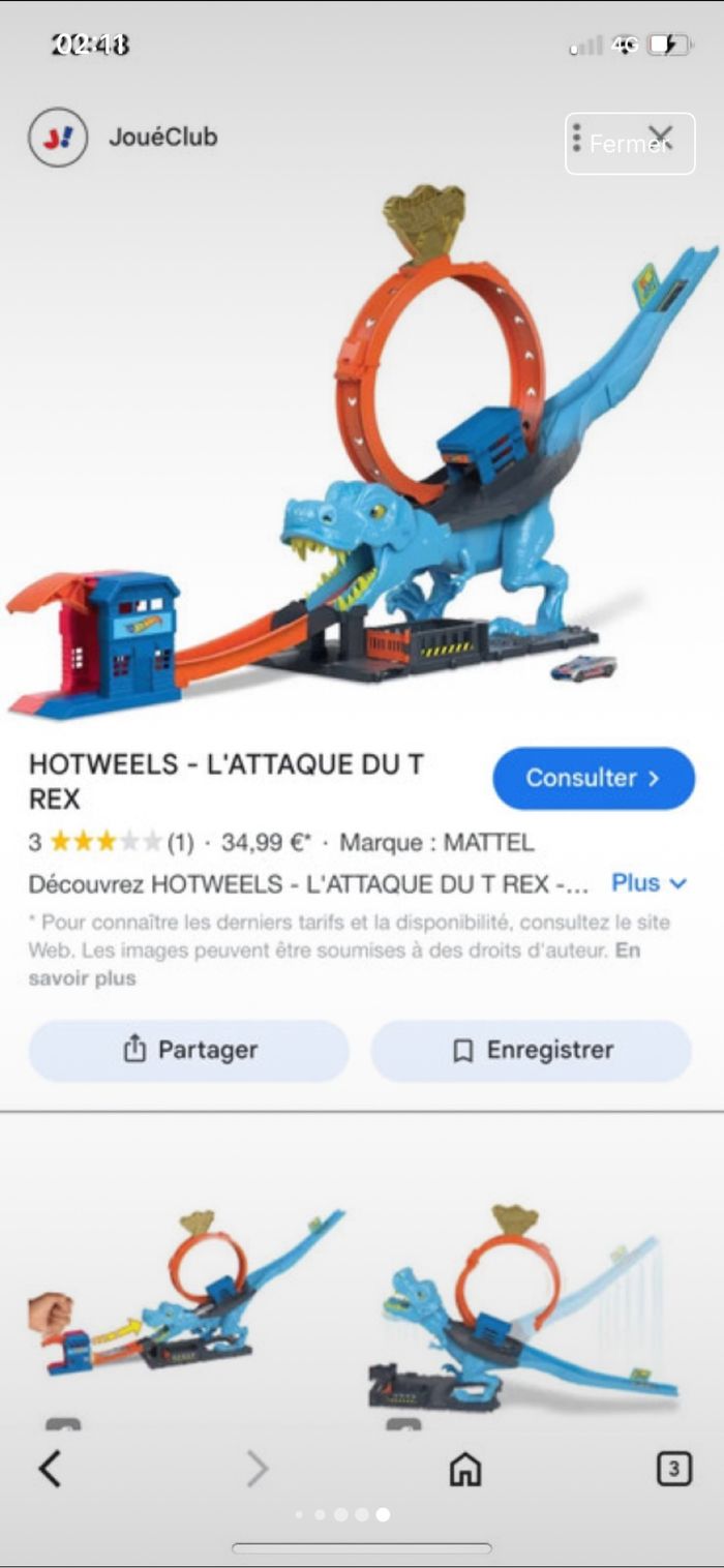 Hot wheels t’attaque du tirex - photo numéro 5