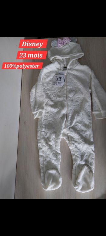 Grenouillère avec capuche fille 24mois 