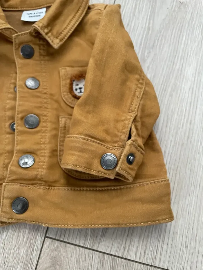 Veste en jeans moutarde - photo numéro 4
