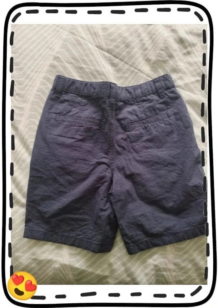 Short / bermuda habillé garçon bleu marine, taille 8-9 ans - photo numéro 3