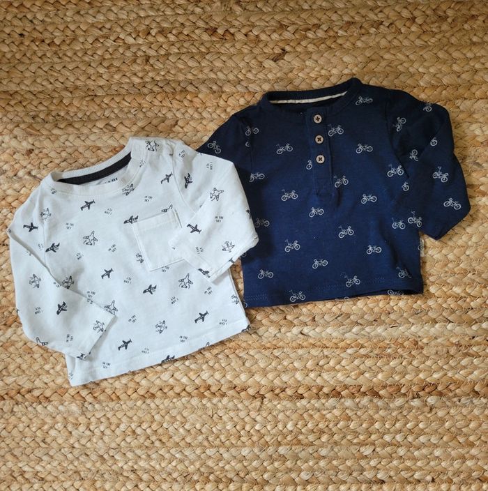 Lot de 2 t-shirt manches longues