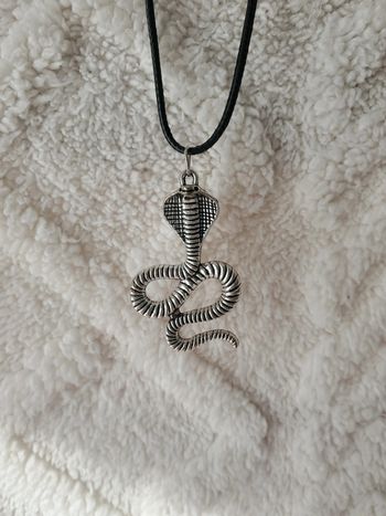 Collier avec un pendentif en forme de serpent boa