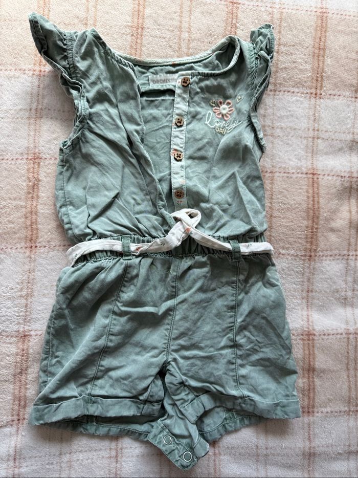 Combinaison short bébé fille - photo numéro 2