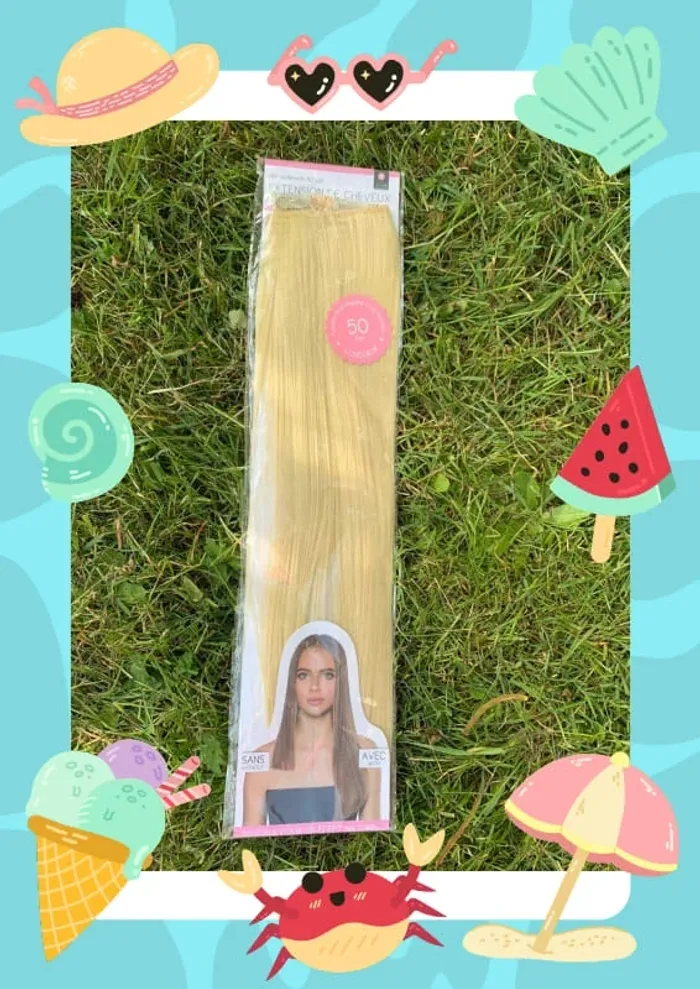 Extension de cheveux 50cm blond