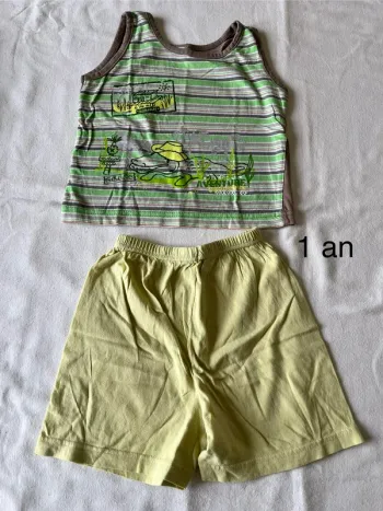 Ensemble short t-shirt 1 an