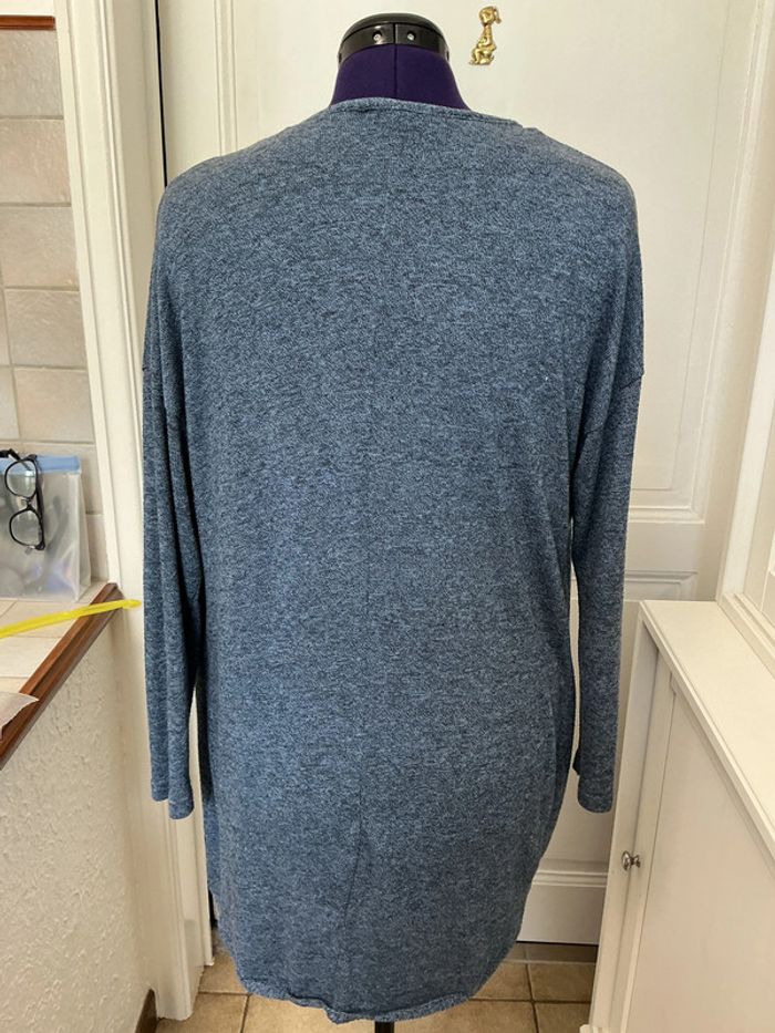 Cardigan bleu MS mode L - photo numéro 3