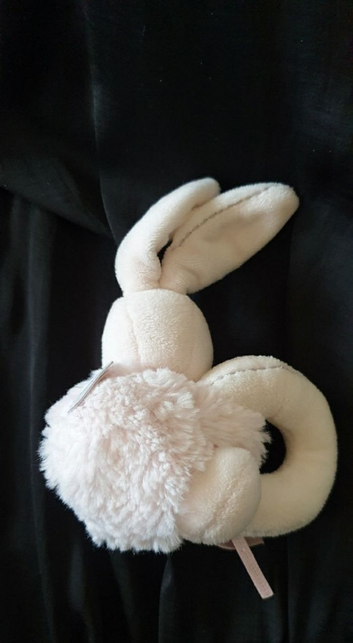 Lapin hochet rose blanc perle kaloo - photo numéro 2