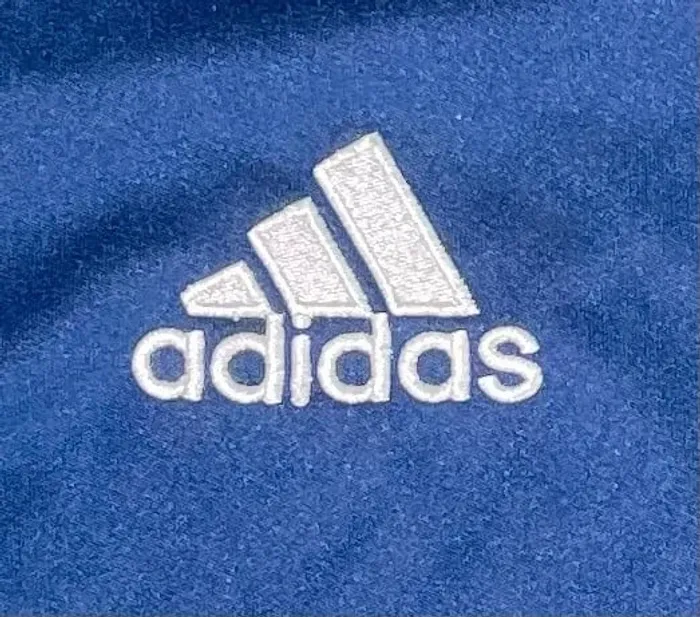 Adidas t-shirt blue white sports Climalite Mens M - photo numéro 2