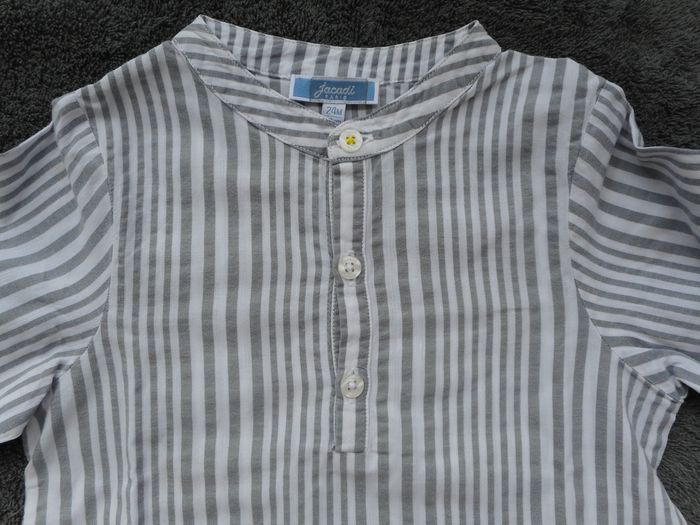 Chemise manches longues à rayure - JACADI - 24 mois - photo numéro 4