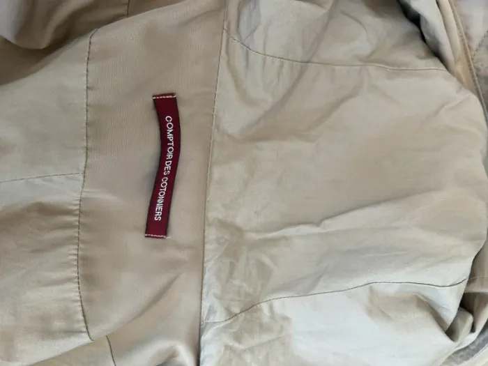 veste parka trench-coat imperméable mi longue Modèle trio, beige femme, taille 1/36 - photo numéro 14