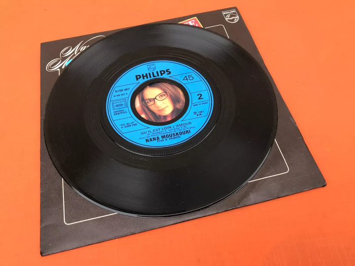 Vinyle 45 tours Nana Mouskouri Je chante avec toi Liberté (1981) Philips 6198467 - photo numéro 4