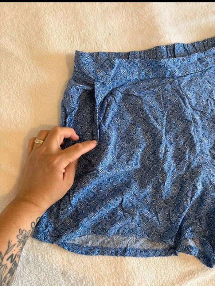 Short fluide Esmara bleu à motifs – Taille 48 - photo numéro 3