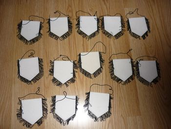 lot de 13 fanions blanc à personnaliser