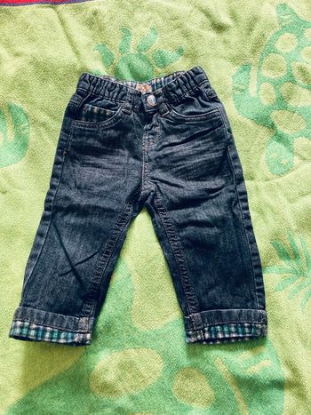 Pantalon / jeans grain de blé 12 mois carreaux