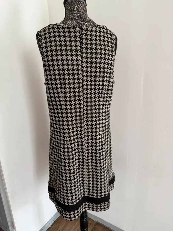 Robe sans manches Nuna Lie T. L - Motif pied-de-poule - photo numéro 3