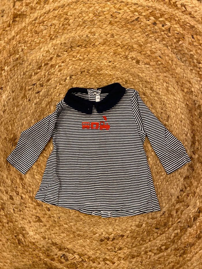 Tee-shirt manches longues fille 6 mois Bout’chou