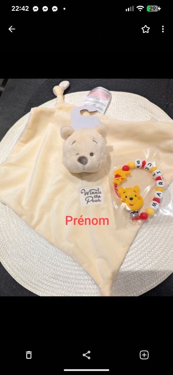 Doudou Winnie et l attache 