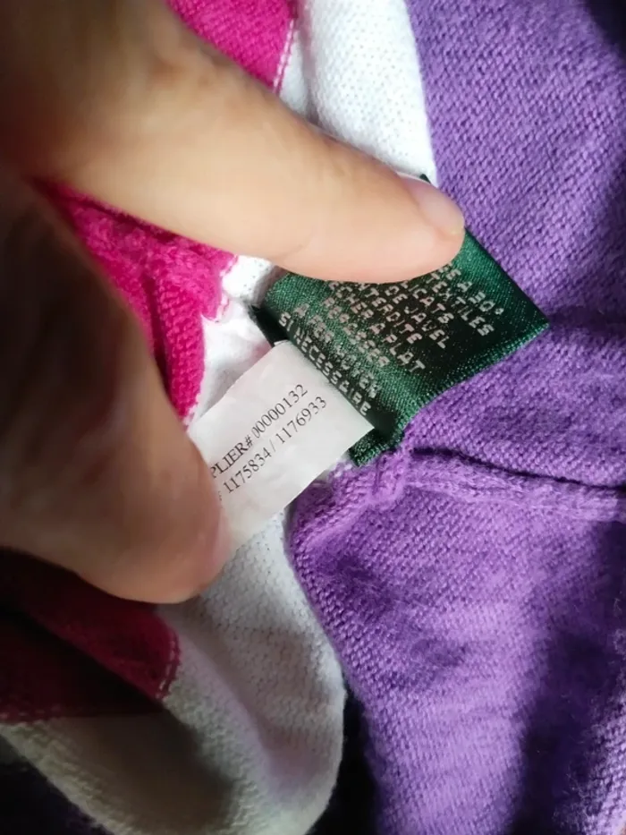 Superbe pull rayé de marque Lauren Ralph Lauren femme taille L 40 42 - photo numéro 9