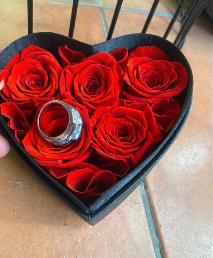 Bague perle bleue - photo numéro 2