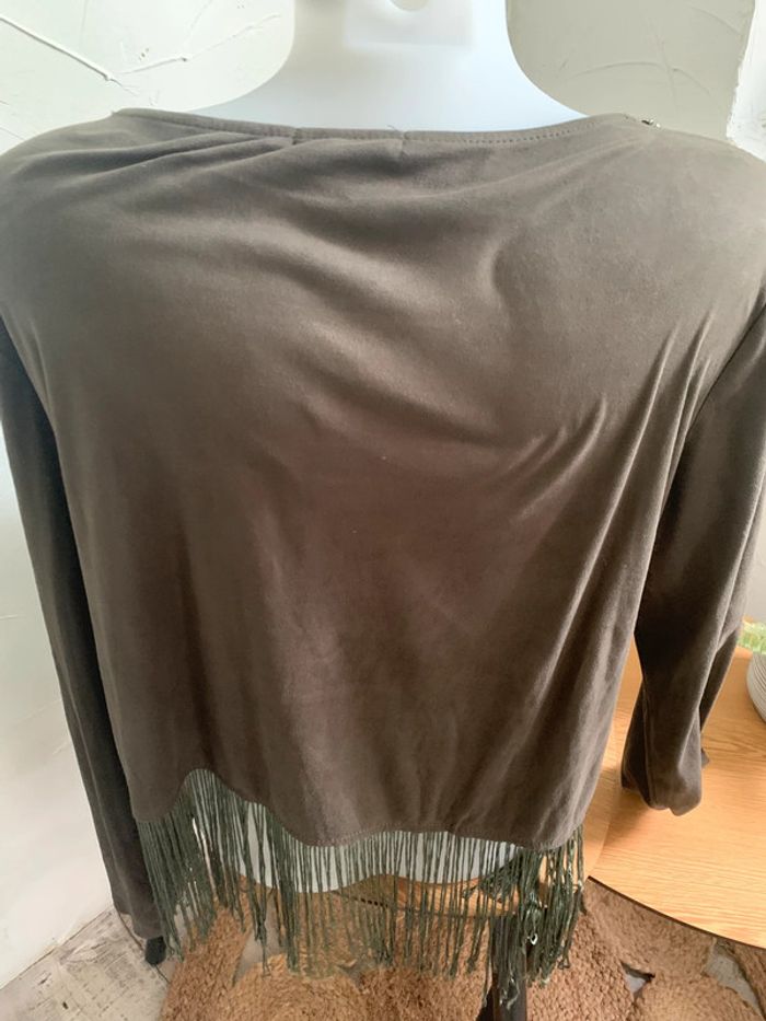 Tee-shirts kaki manches longues taille S-M - photo numéro 4